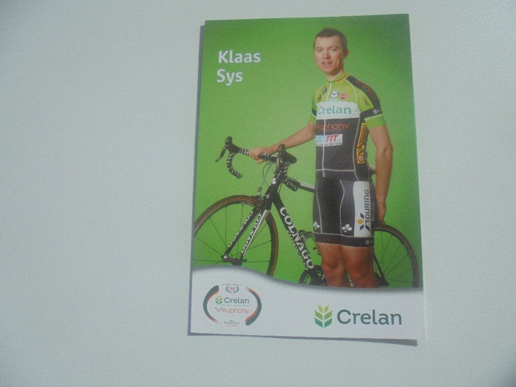 wielrenner- klaas sijs, Ophalen of Verzenden, 1980 tot heden, Zo goed als nieuw, Foto