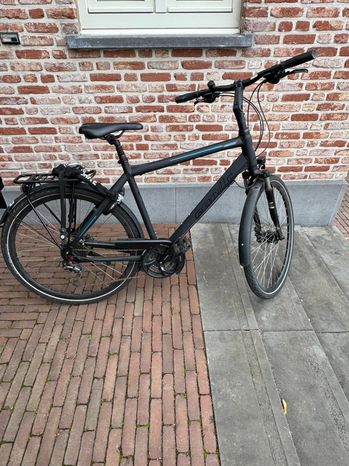 Herenfiets Granville, Fietsen en Brommers, Ophalen, Gebruikt, Schijfrem