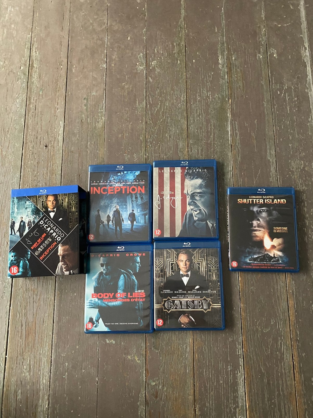 Leonardo DiCaprio 5 Blu-Ray’s: Inception, Gatsby e.a., Enlèvement ou Envoi, Anglais, Comme neuf, Blu-ray
