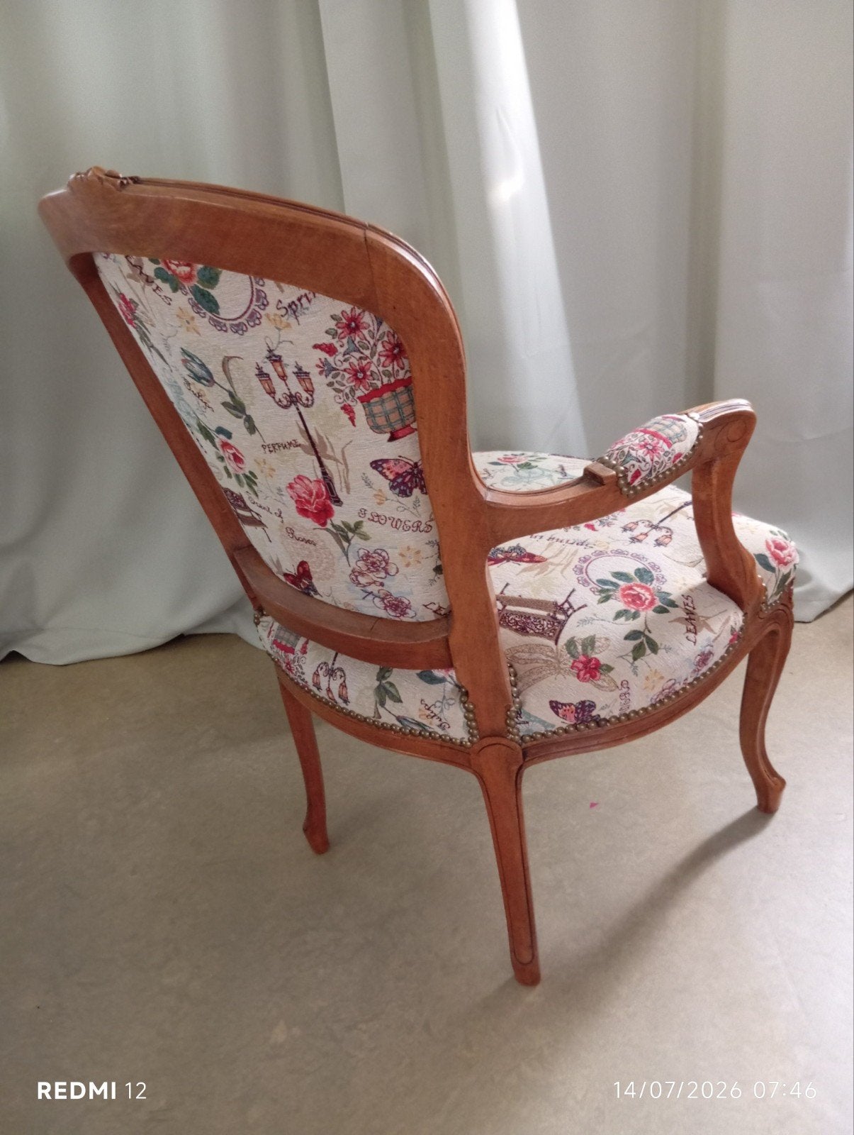Fauteuil cabriolet Louis XV - (crin de cheval) impeccable., Antiquités & Art, Enlèvement