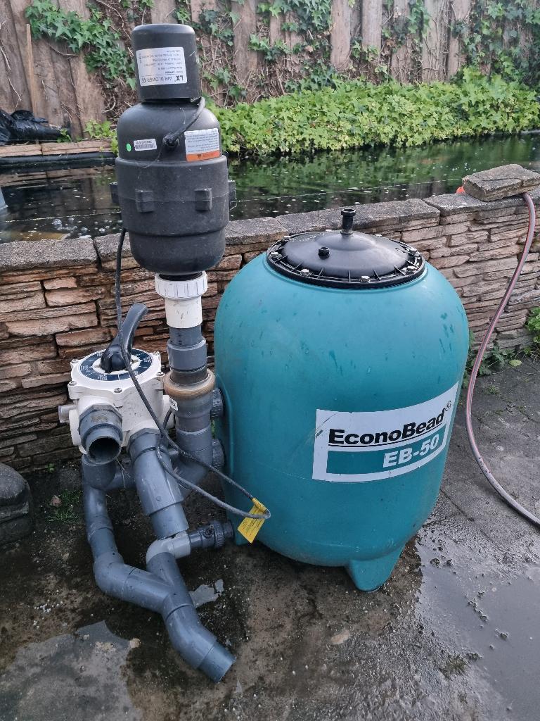 Econobead 50 met 6 weg kraan en blower vijverfilter, Tuin en Terras, Ophalen, Gebruikt, Vijverfilter