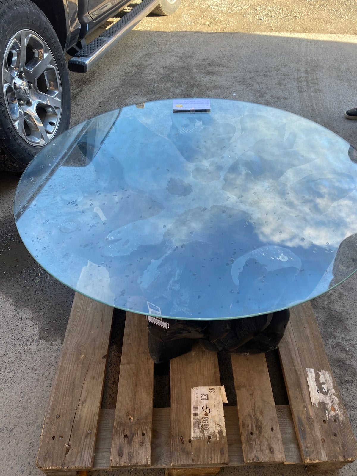 Table basse en racine de teck, Maison & Meubles, Tables | Tables de salon, Enlèvement, Comme neuf, Teck