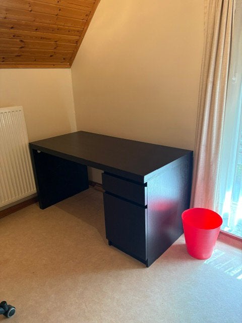Bureau zwartbruin, Bureau d'écolier, Classique, 65 cm, Utilisé