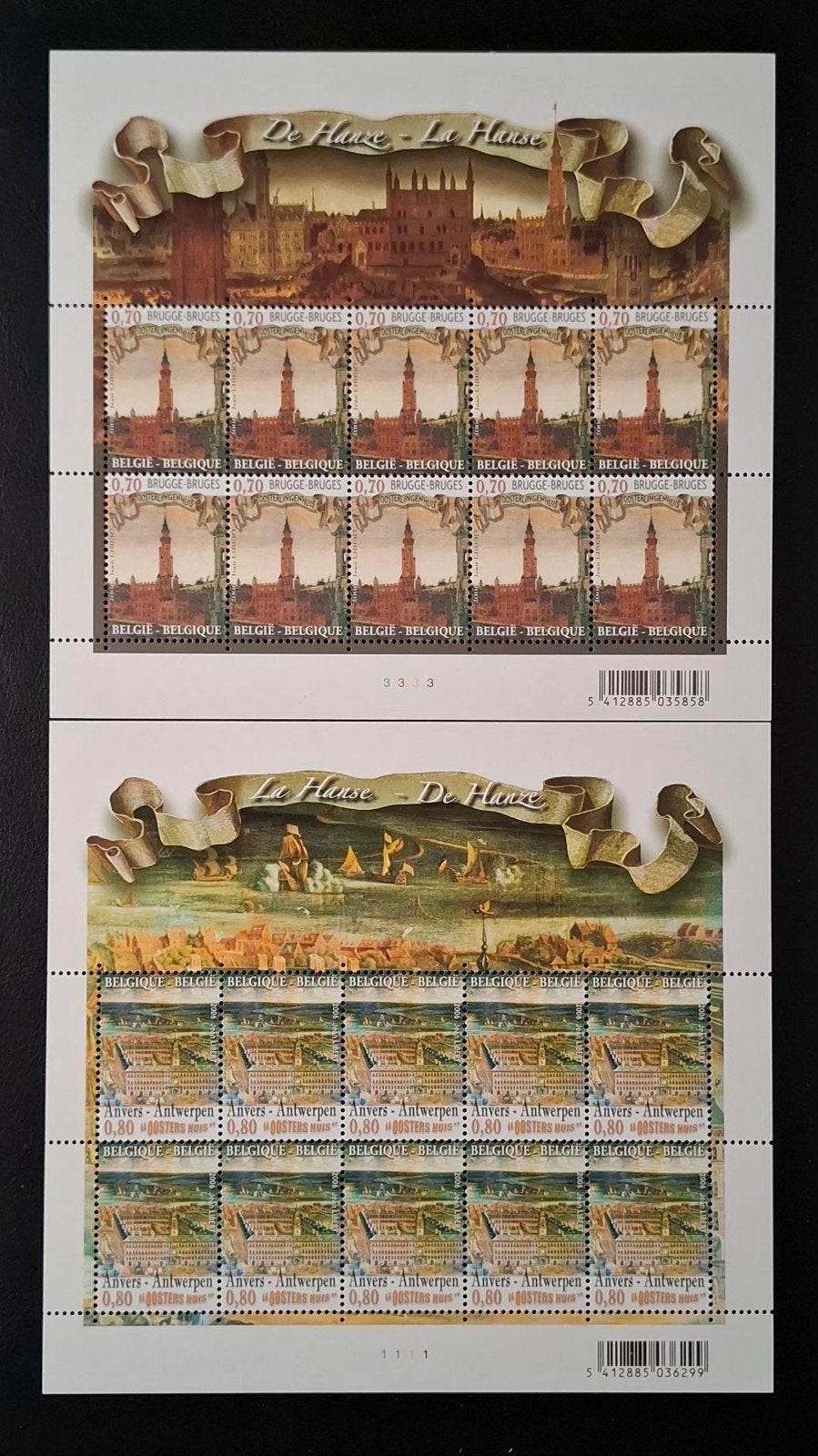 België: OBP 3550/51 ** De Hanze 2006., Frankeerzegel, Ophalen of Verzenden, Zonder stempel, Postfris