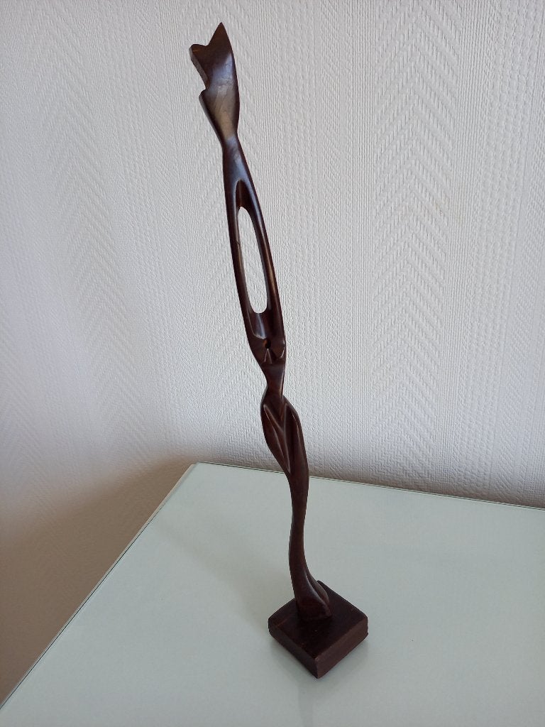 houten beeldje (afkomst CUBA), Ophalen of Verzenden, Zo goed als nieuw, Fantasy