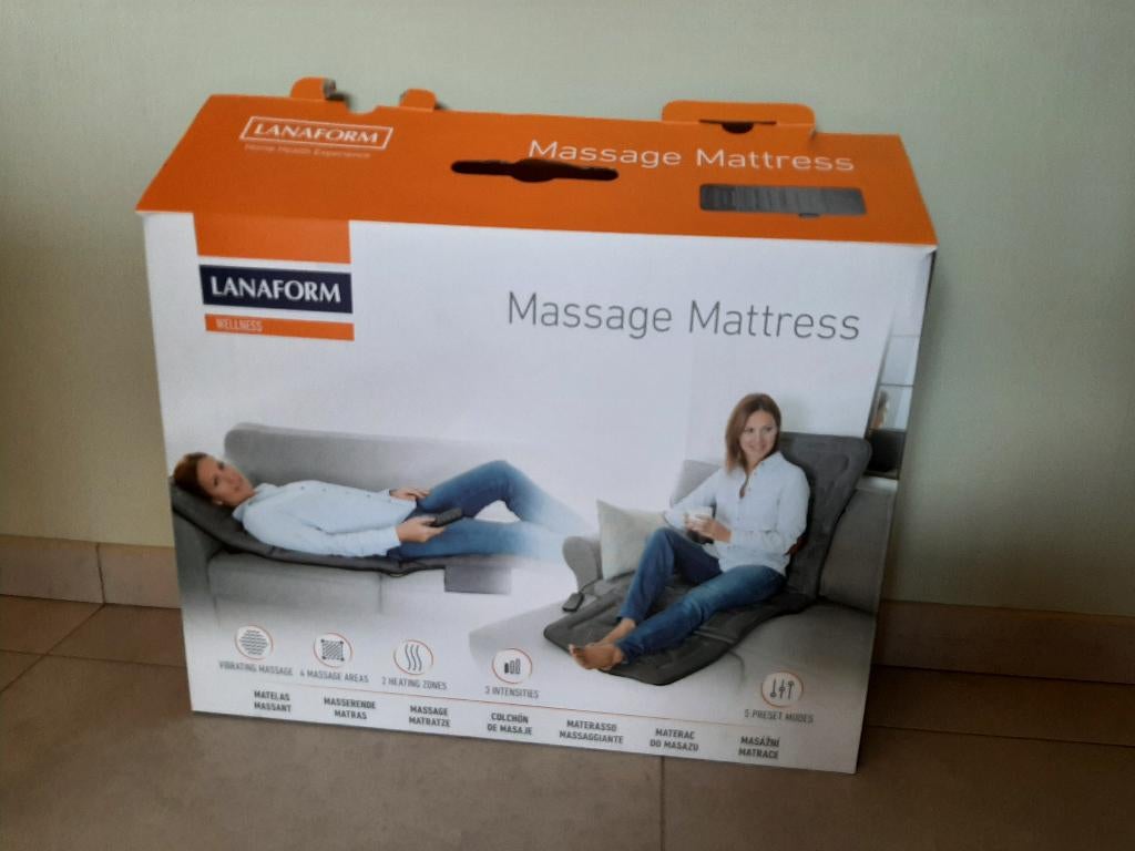 Masserende matras Lanaform Wellness., Ophalen, Nieuw