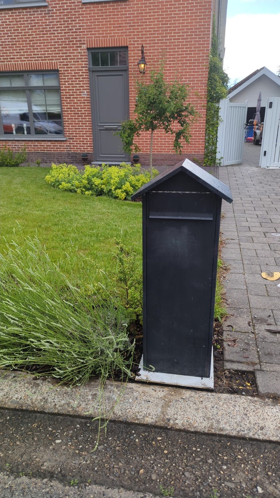 Brievenbus, Tuin en Terras, Ophalen, Gebruikt, Inox, Staande brievenbus