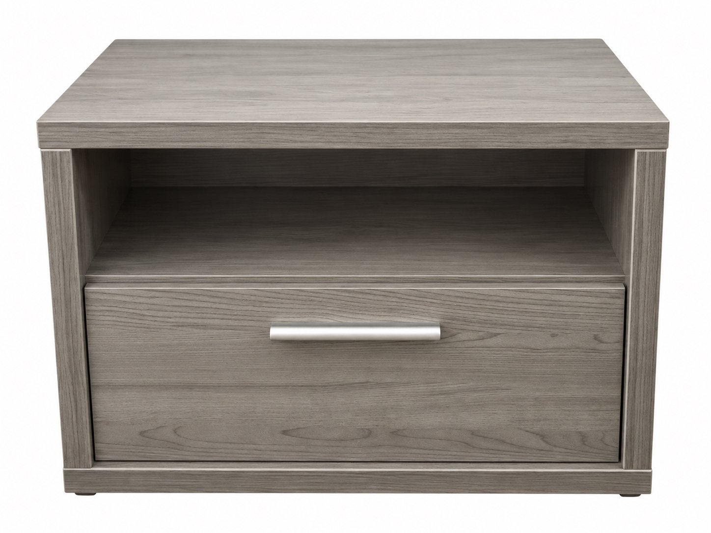 Table de chevet / meuble de rangement gris, Enlèvement, Comme neuf, Bois