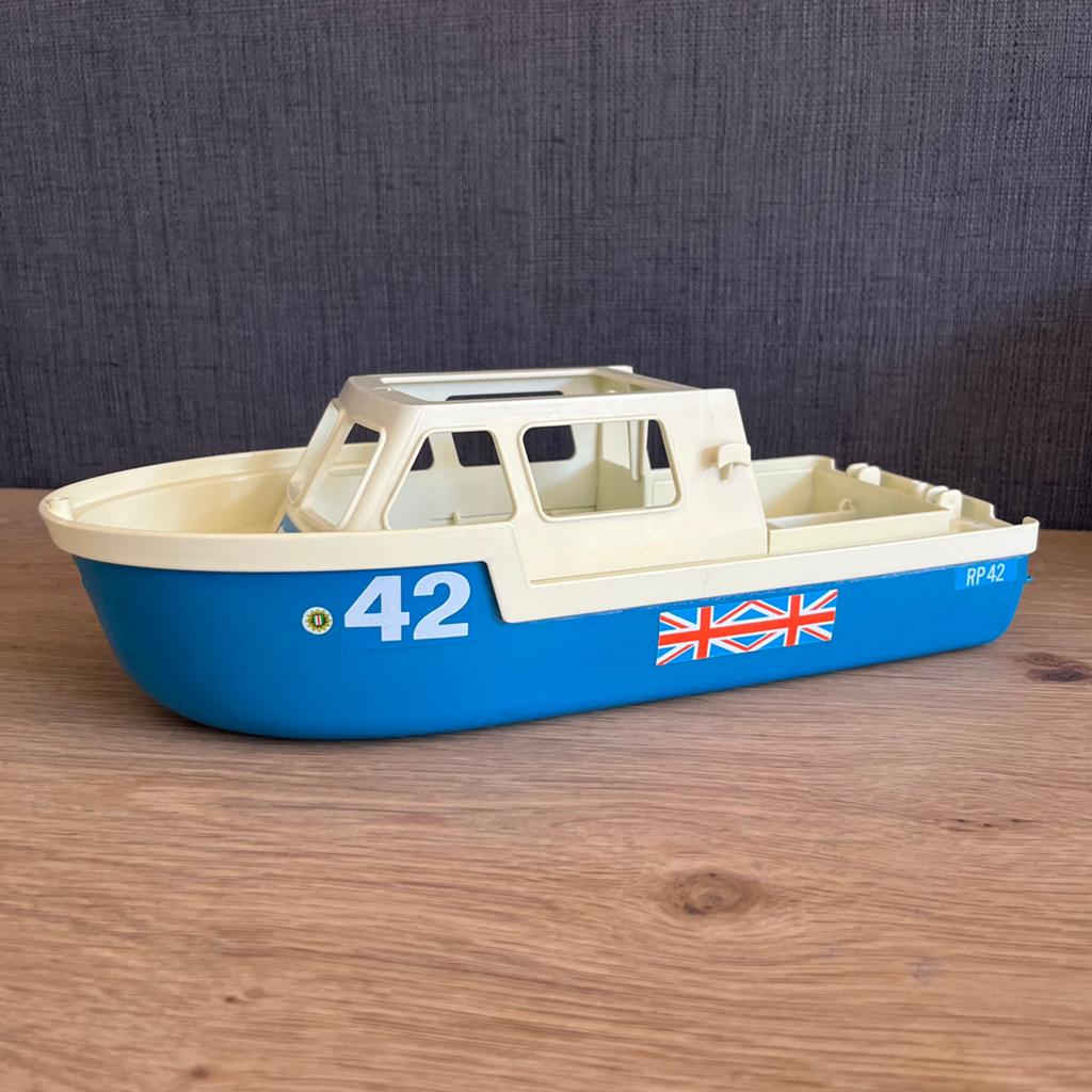 Vintage Playmobile politie boot, Kinderen en Baby's, Speelgoed | Playmobil, Ophalen, Gebruikt, Los Playmobil