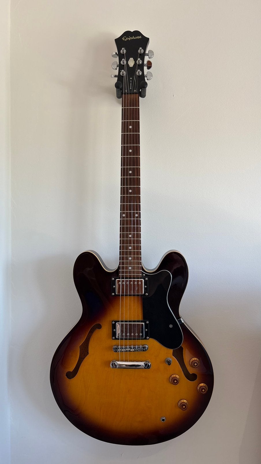 Epiphone Dot (ES-335 style) – Made in Korea, incl hardcase, Muziek en Instrumenten, Ophalen, Gebruikt, Semi-solid body, Epiphone