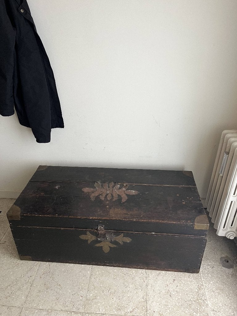 coffre en bois, Enlèvement, Utilisé