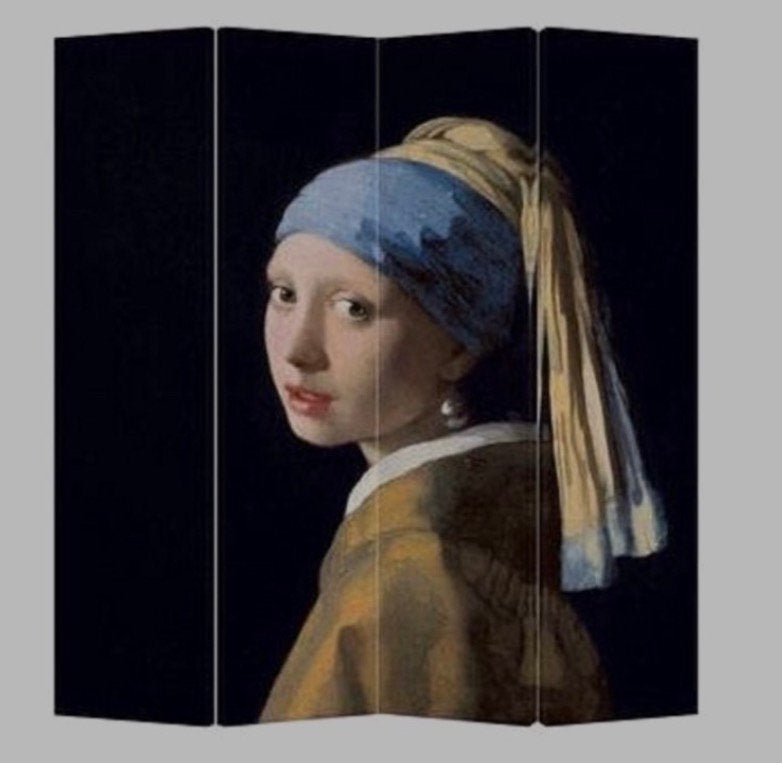 Kamerscherm Meisje met de parel, Antiek en Kunst, Ophalen, Paneel, Nederlandse school, Portret of Personen