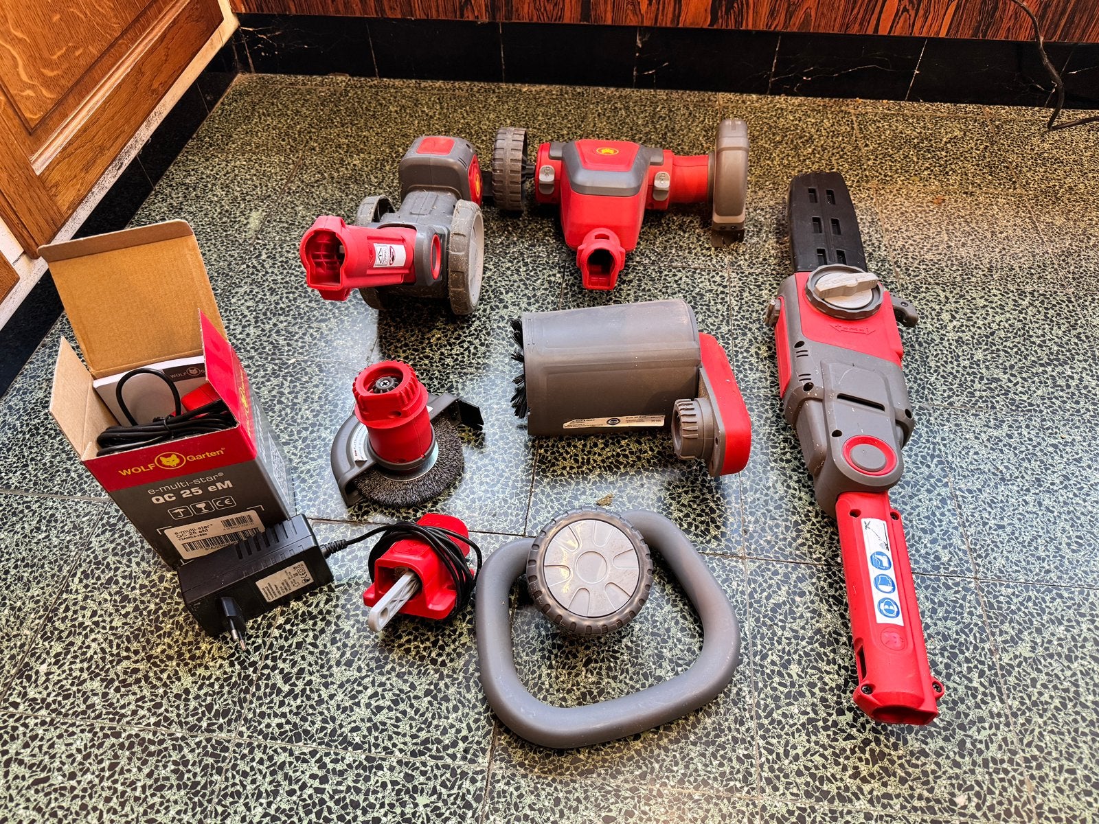 Complete Wolfgarten e Multi star accessoireset- zonder steel, Ophalen, Zo goed als nieuw