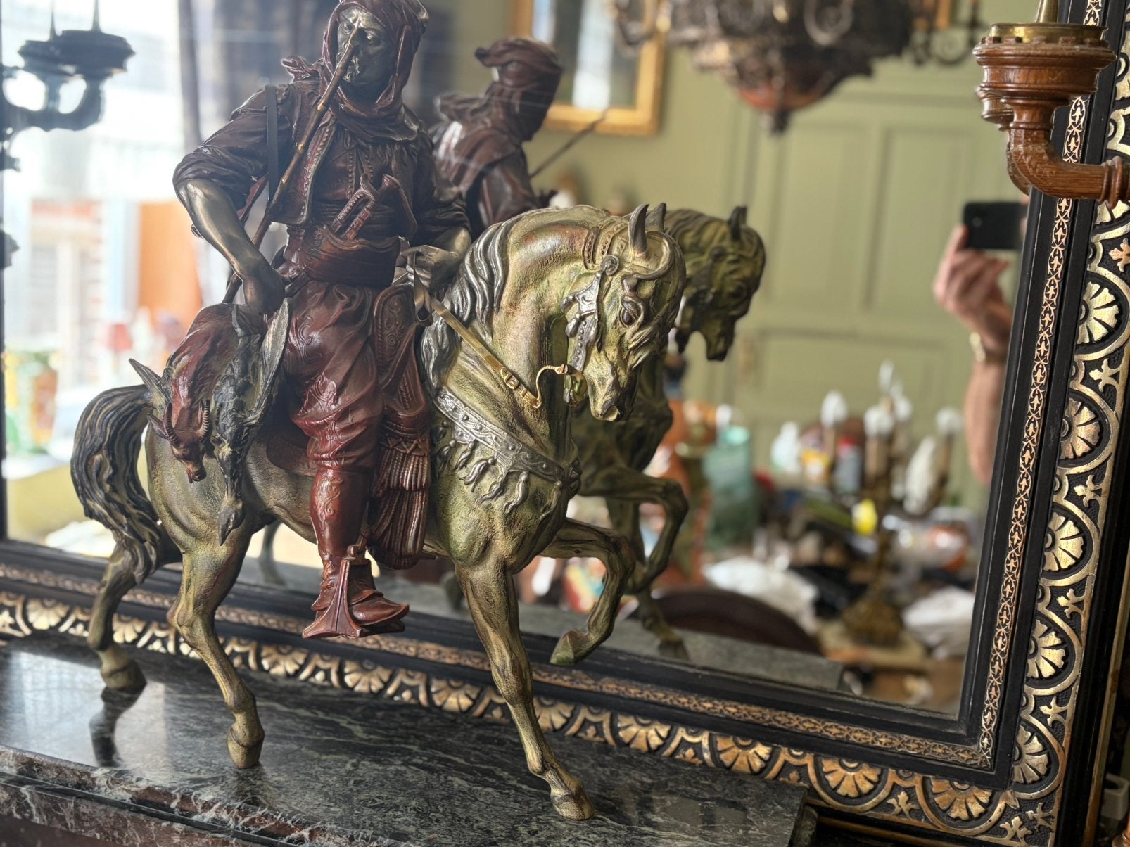 Zeer grote moorse ruiter, Antiek en Kunst, Ophalen
