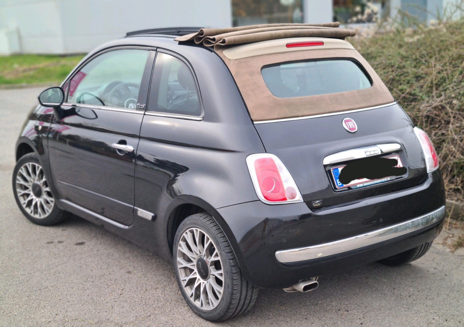 fiat 500 cabrio 12ess 2014.170mkm cuir rouge 5400€ ctok, Autos, Cuir, Euro 5, Achat, Cabriolet