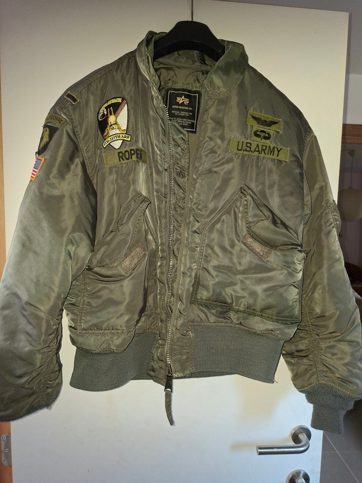 piloten jacket usa, Verzamelen, Militaria | Algemeen, Ophalen