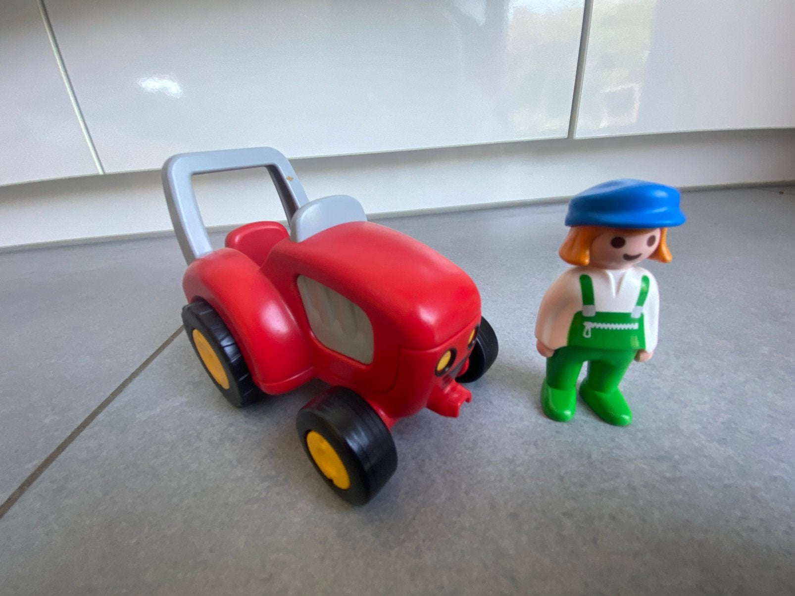 Playmobil 123 boerin met tractor 6794, Ophalen, Zo goed als nieuw