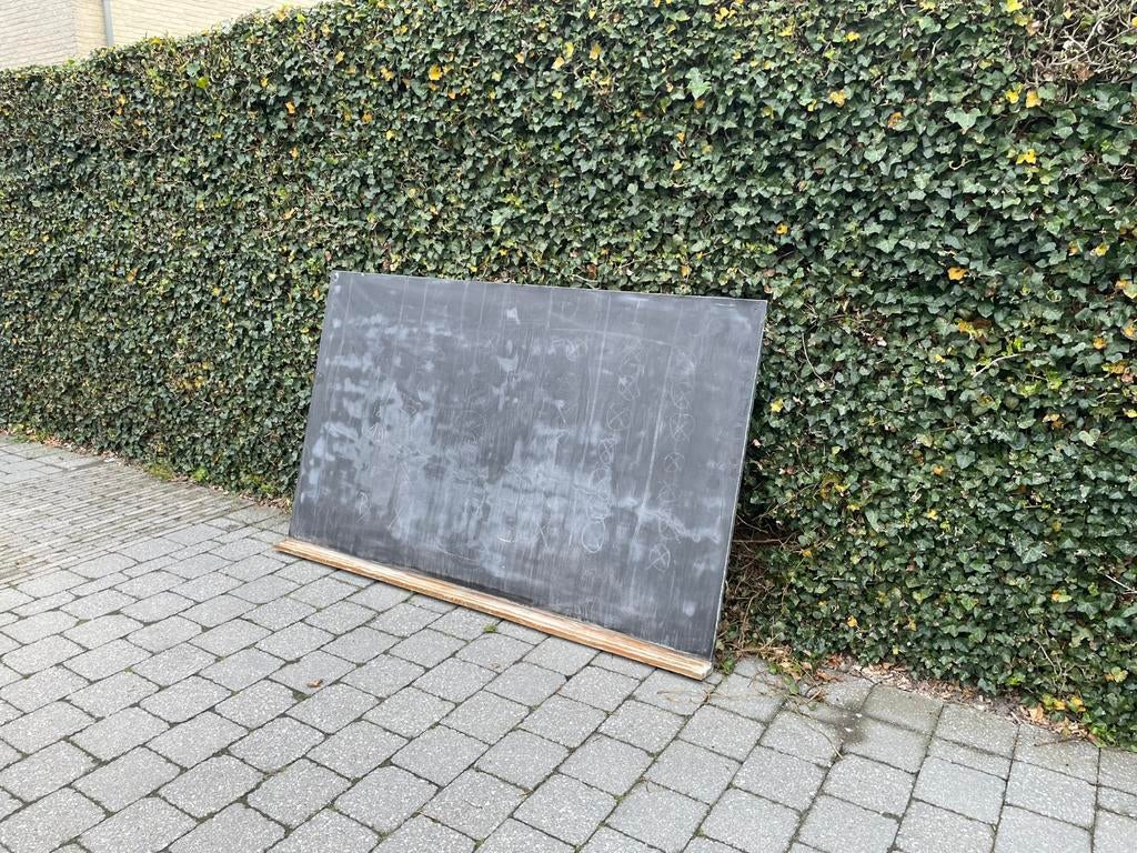 Vintage schoolbord, Ophalen, Gebruikt, Krijtbord