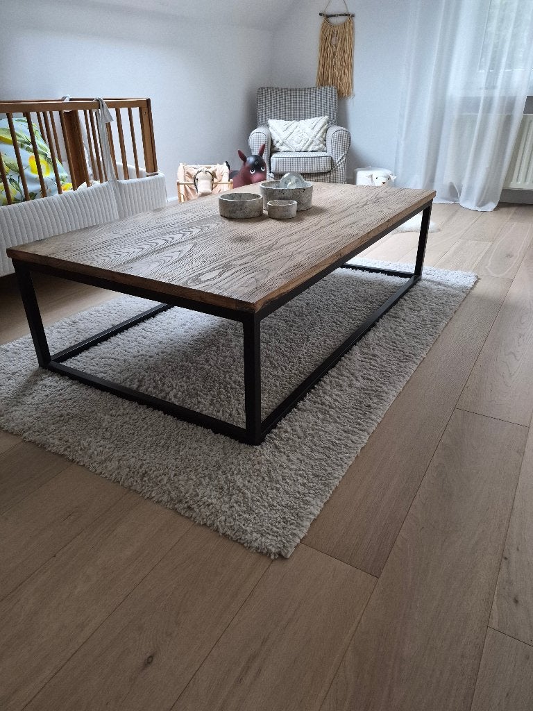 Salontafel landelijk, Huis en Inrichting, Ophalen, 100 tot 150 cm, 50 tot 100 cm, Zo goed als nieuw