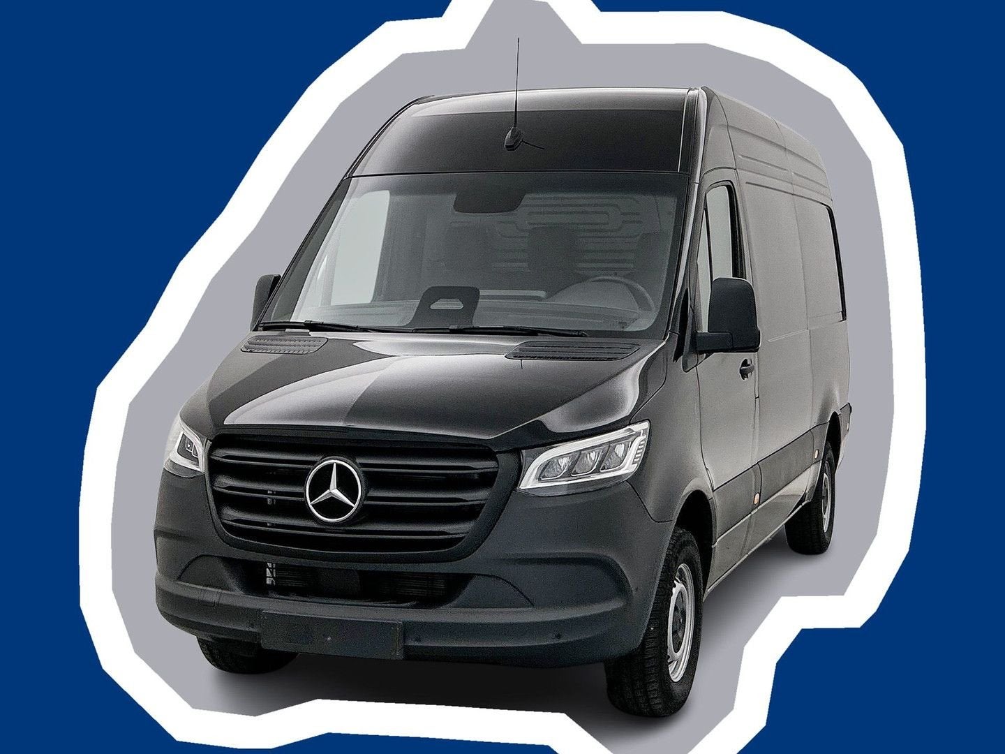 Mercedes-Benz Sprinter 317 1.9 CDI L2H2 Select 3500kg trekha, Automaat, Zwart, Mercedes-Benz, Bedrijf