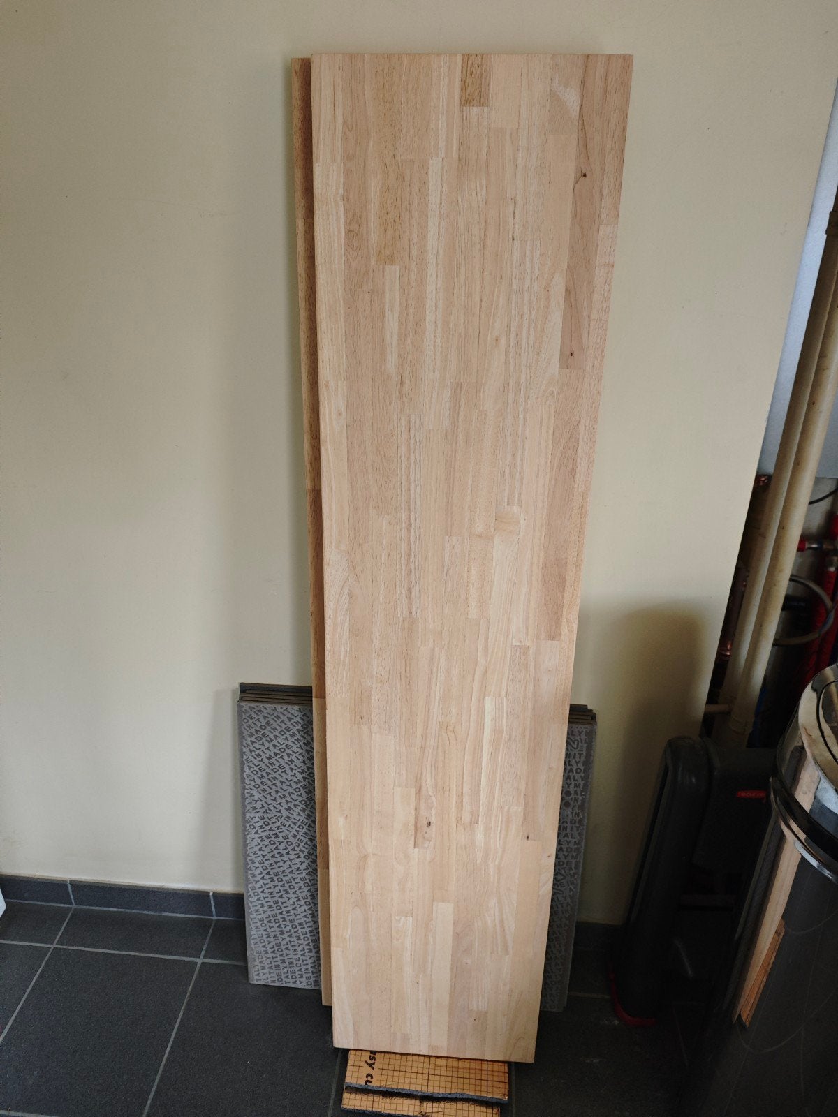 2 Massief grenen legplank met muurankers, Huis en Inrichting, Woonaccessoires | Wandplanken en Boekenplanken, Ophalen