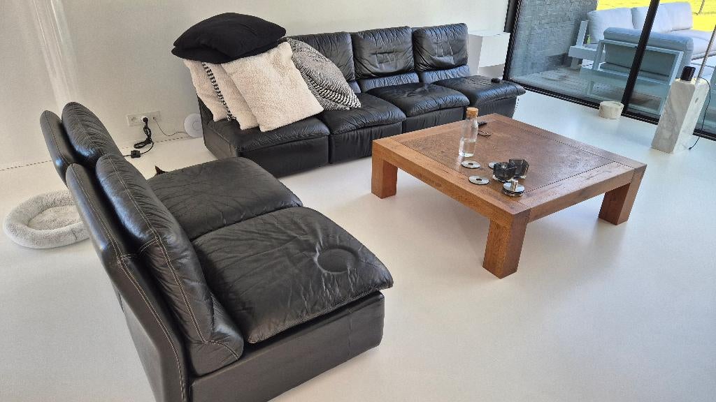 Lederen salon Design MIU, Ophalen, Gebruikt, Design, 300 cm of meer