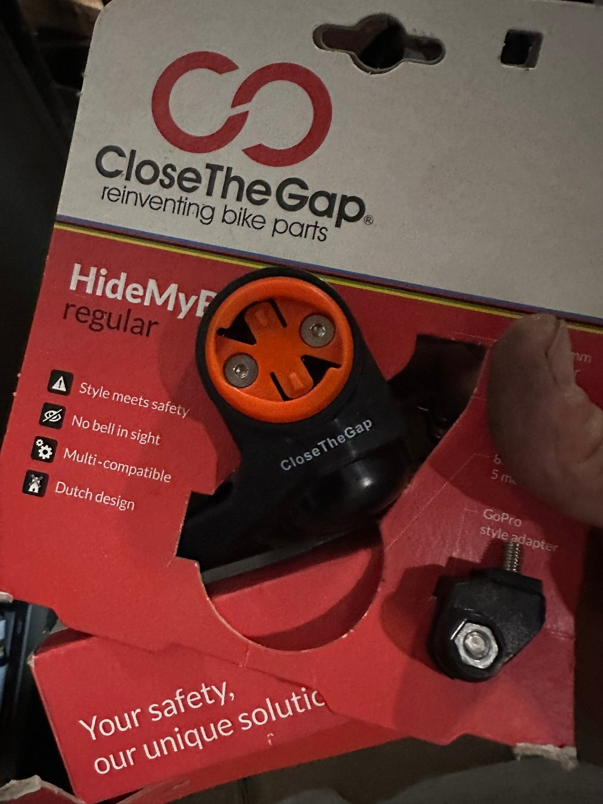 Gps houder hide my bell (3stuks), Fietsen en Brommers, Fietsaccessoires | Fietscomputers, Ophalen, GPS, Zo goed als nieuw