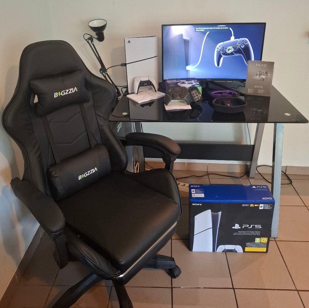 Nieuwe PS5 + Pro-controller + Curved scherm + Stoel + Bureau, Consoles de jeu & Jeux vidéo, Consoles de jeu | Sony PlayStation 5