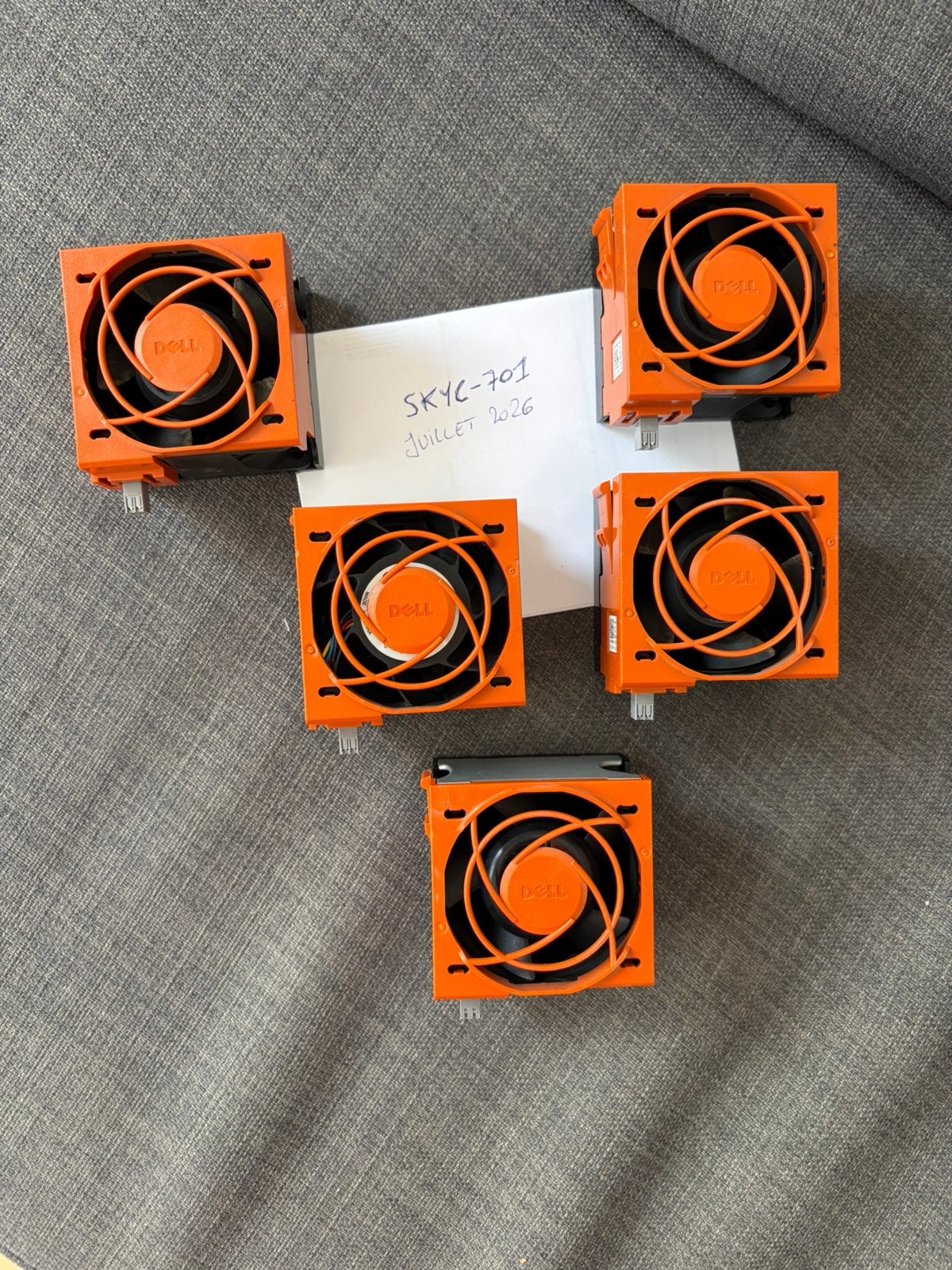 Lot de 5 ventilateurs serveur/rack, Computers en Software, Ophalen of Verzenden, Gebruikt
