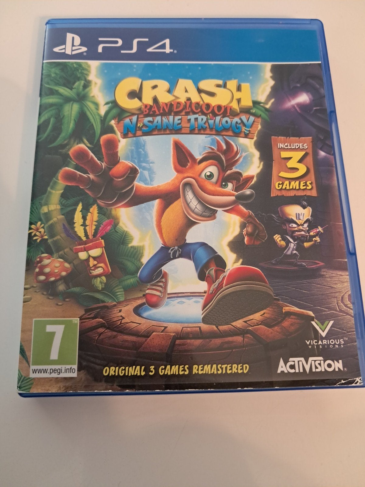 Crash Bandicoot N. Sane Trilogy, PS4, Games en Spelcomputers, Games | Sony PlayStation 4, Ophalen, 1 speler, Zo goed als nieuw