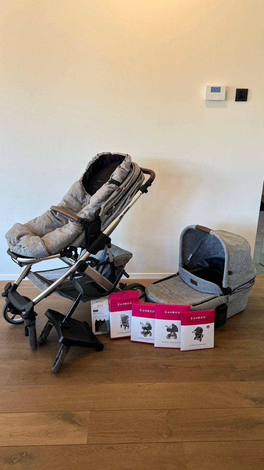 Wandelwagen ABC design incl. toebehoren en meerijdplankje, Kinderen en Baby's, Buggy's, Ophalen, Zo goed als nieuw, Overige merken