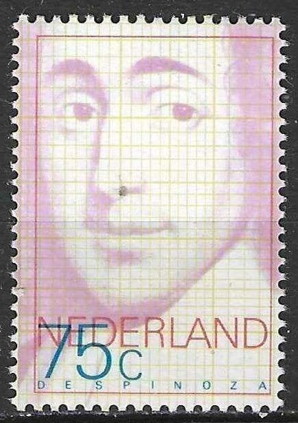 Pays-Bas 1977 - Yvert 1065 - Benoît de Spinoza (PF), Envoi, Non oblitéré