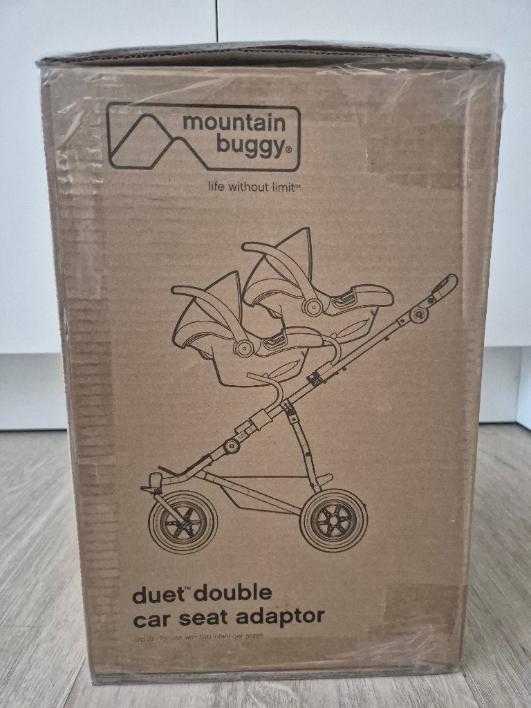 Mountain buggy duet "clip 31" adaptor voor draagstoeltjes, Kinderen en Baby's, Tweelingen en Meerlingen, Zo goed als nieuw, Kinderwagen of Buggy