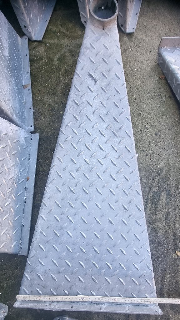 Marches individuelles pour escalier galvanisé, Bricolage & Construction, Enlèvement, Utilisé, Escalier