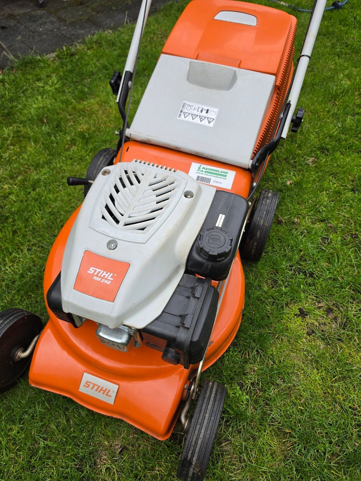 stihl grasmaaier, Tuin en Terras, Ophalen, Stihl, Opvangbak, Zo goed als nieuw