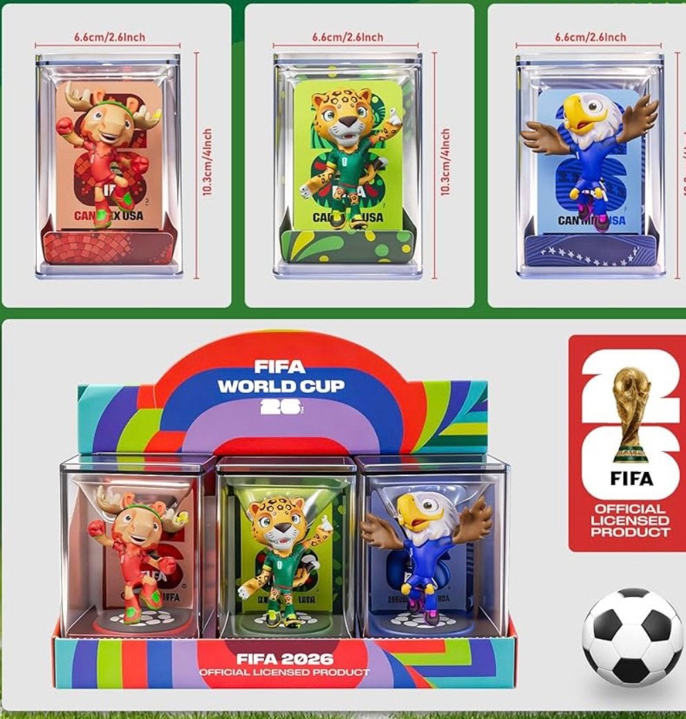 FIFA 2026 official licensed mascottes (3x) SET B sealed, Verzamelen, Ophalen, Nieuw