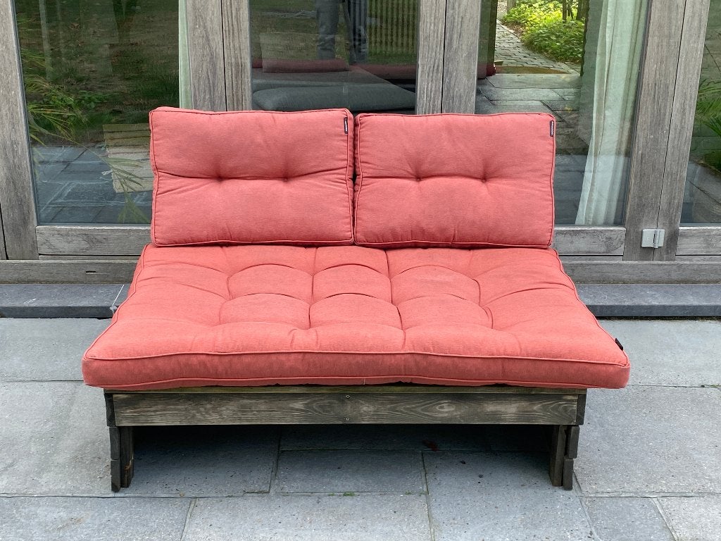 Buiten zetel, pallet lounge bank + Madison lounge kussens, Tuin en Terras, Tuinmeubel-accessoires, Ophalen, Gebruikt