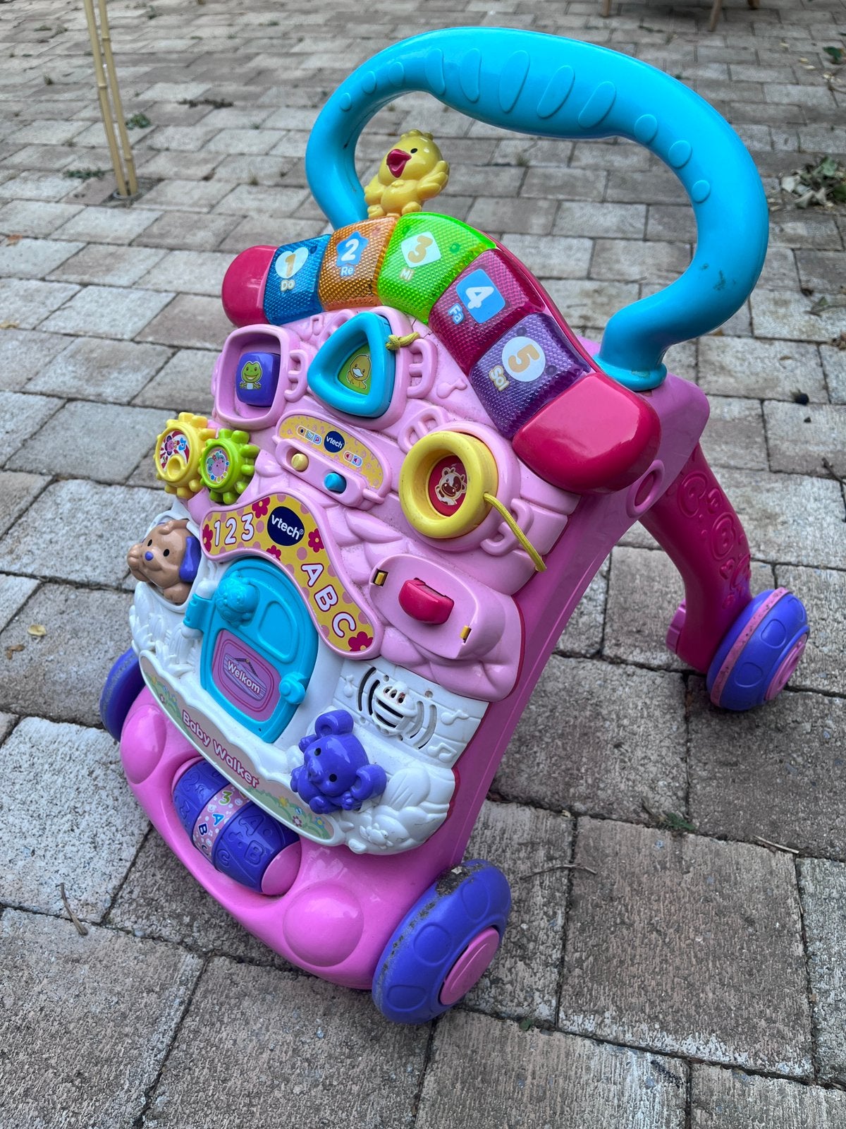 Baby loopwagen roze - met licht en geluid, Kinderen en Baby's, Ophalen, Gebruikt