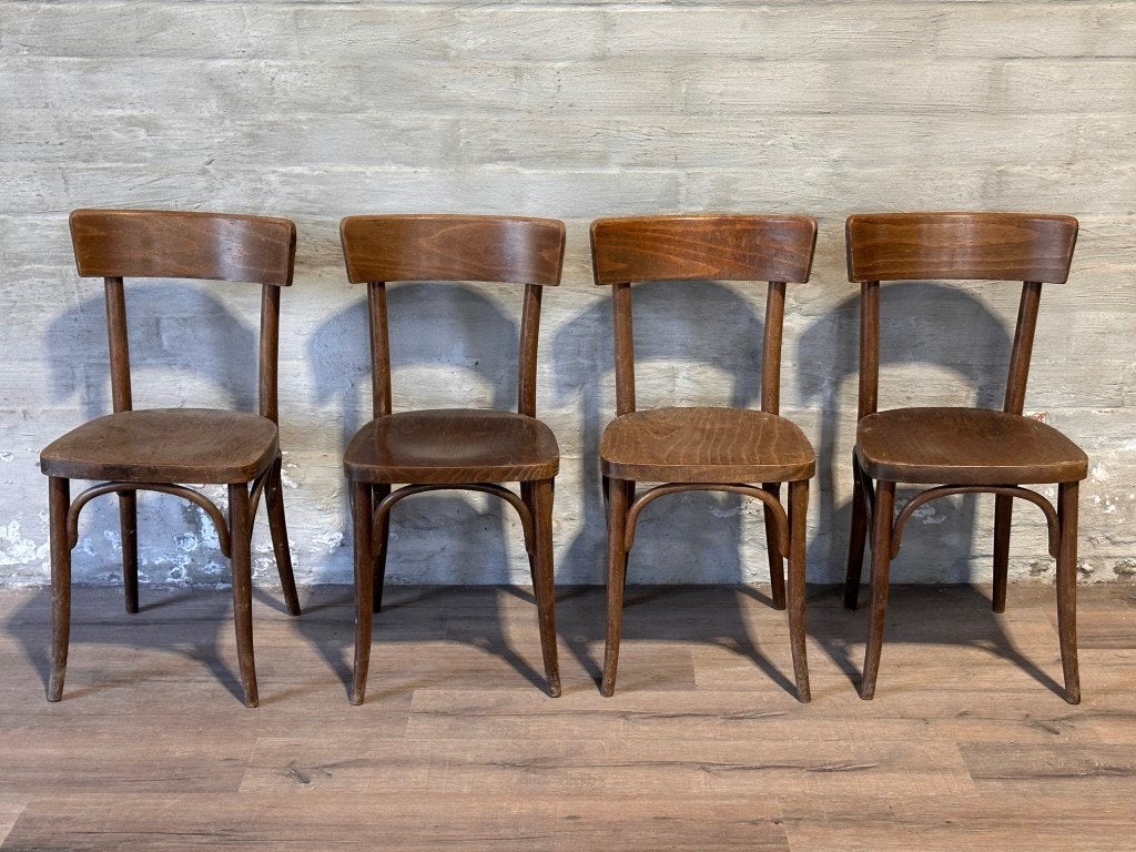 4 oude cafestoelen / prijs per stuk, Gebruikt, Bruin, ., Ophalen of Verzenden