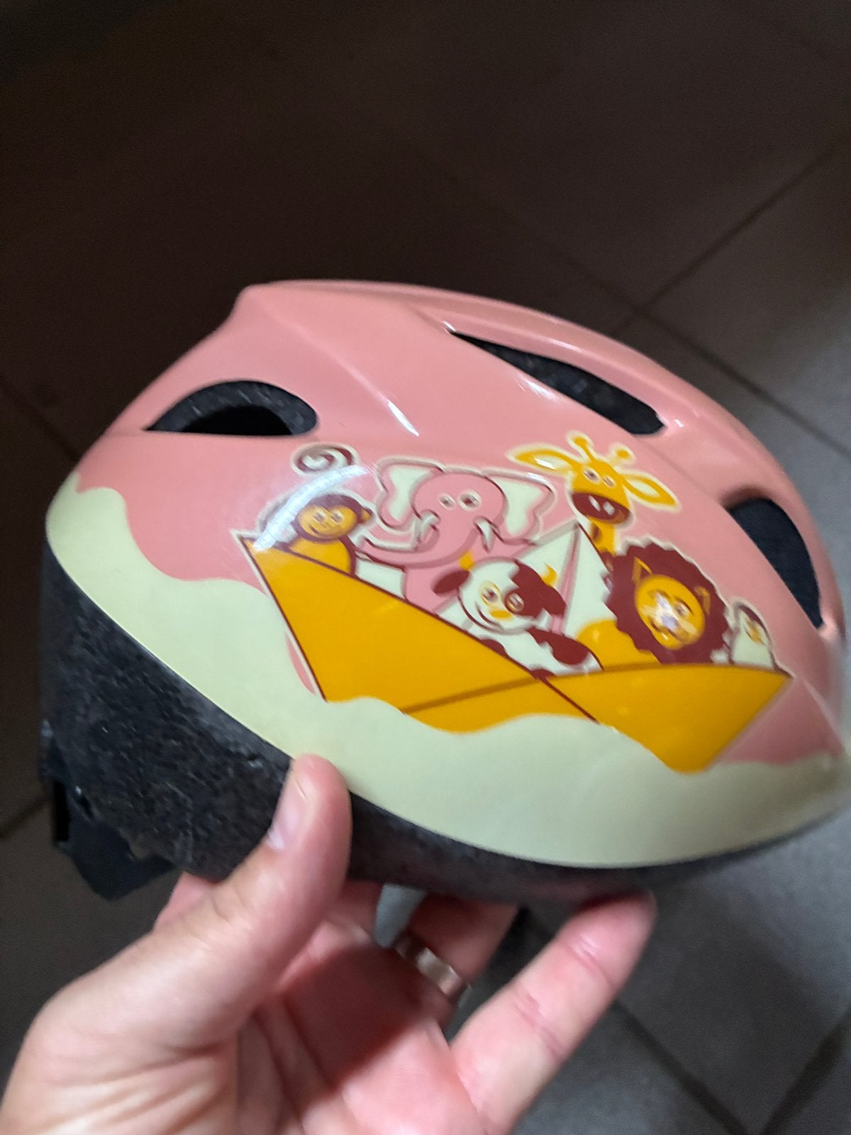 Fietshelm kind, Fietsen en Brommers, Ophalen, Gebruikt, Meisje