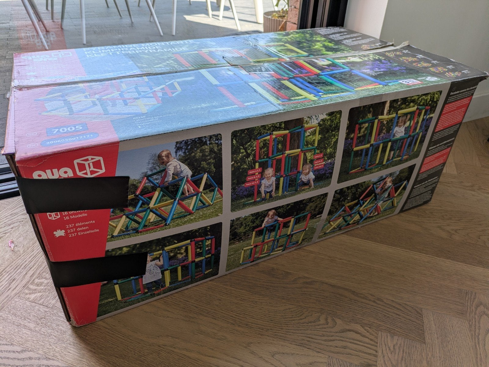 Quadro klimpiramide, Kinderen en Baby's, Speelgoed | Buiten | Speeltoestellen, Ophalen, Zo goed als nieuw