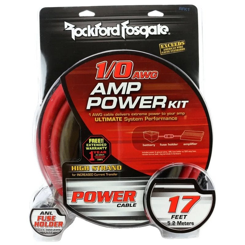Rockford Fosgate RFK1 53mm2 Hi-end OFC Kabelset/aansluitset, Enlèvement ou Envoi