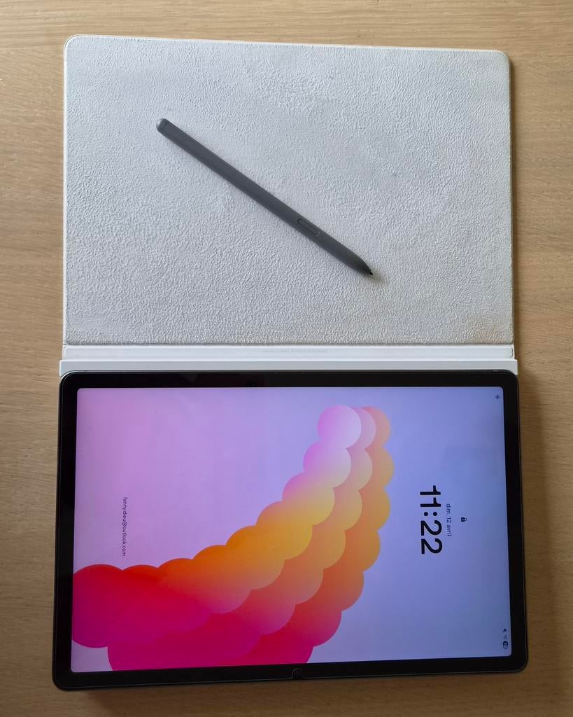 Tablette Samsung S9FE avec accessoires, Enlèvement ou Envoi, Blanc