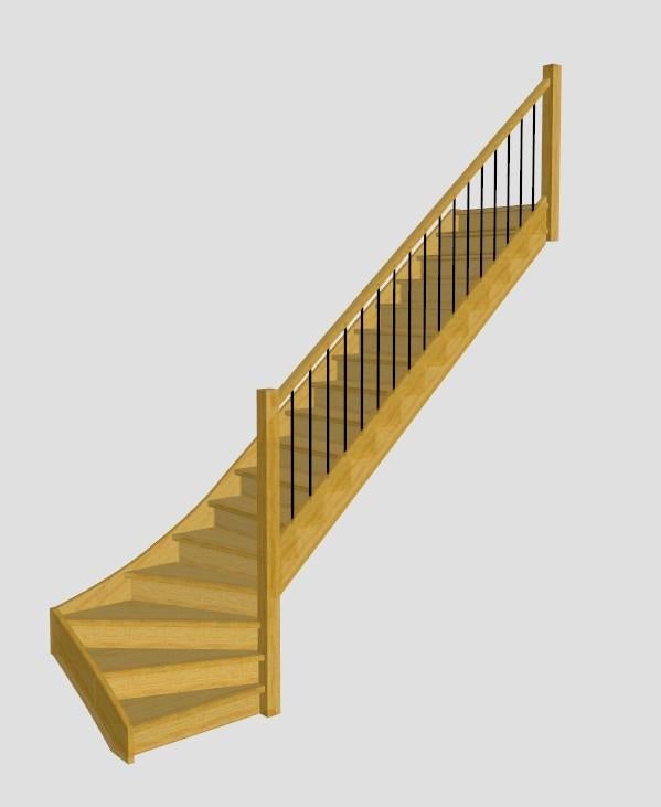 Rubberwood trappen op maat voor zelfplaatsers, Ophalen, Nieuw, Trap