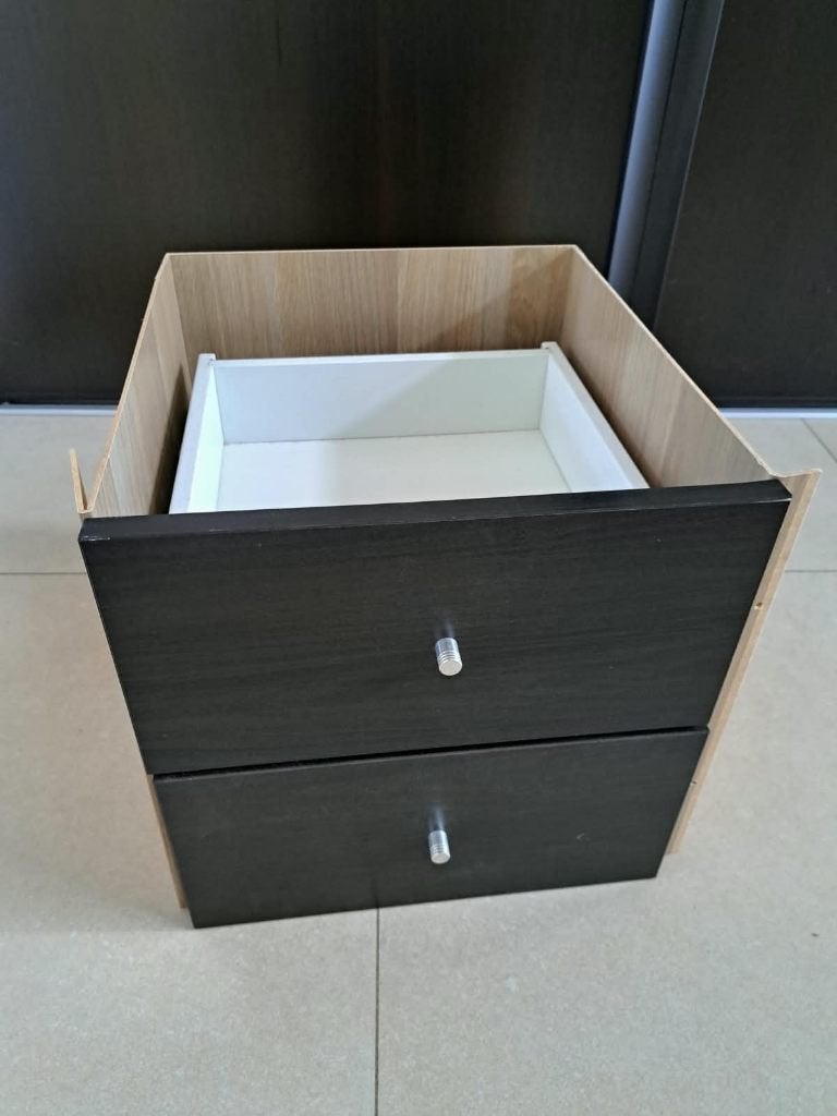 IKEA bloc 2 tiroirs pour kallax, Maison & Meubles, 25 à 50 cm, Moins de 100 cm, Enlèvement, Utilisé