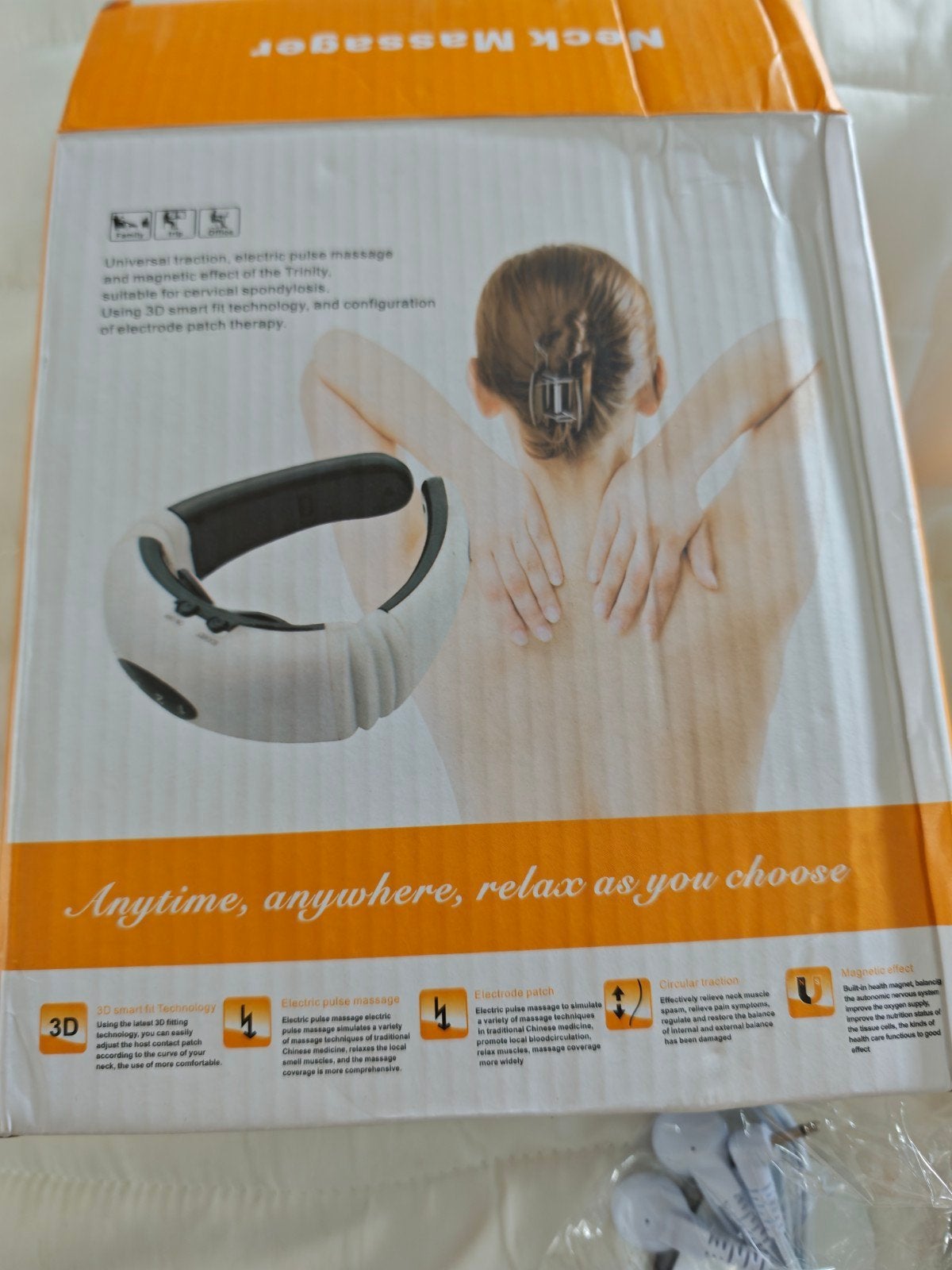 Nieuwe Nek massage apparaat met pulsen oplaadbaar, Sports & Fitness, Produits de massage, Enlèvement, Neuf, Appareil