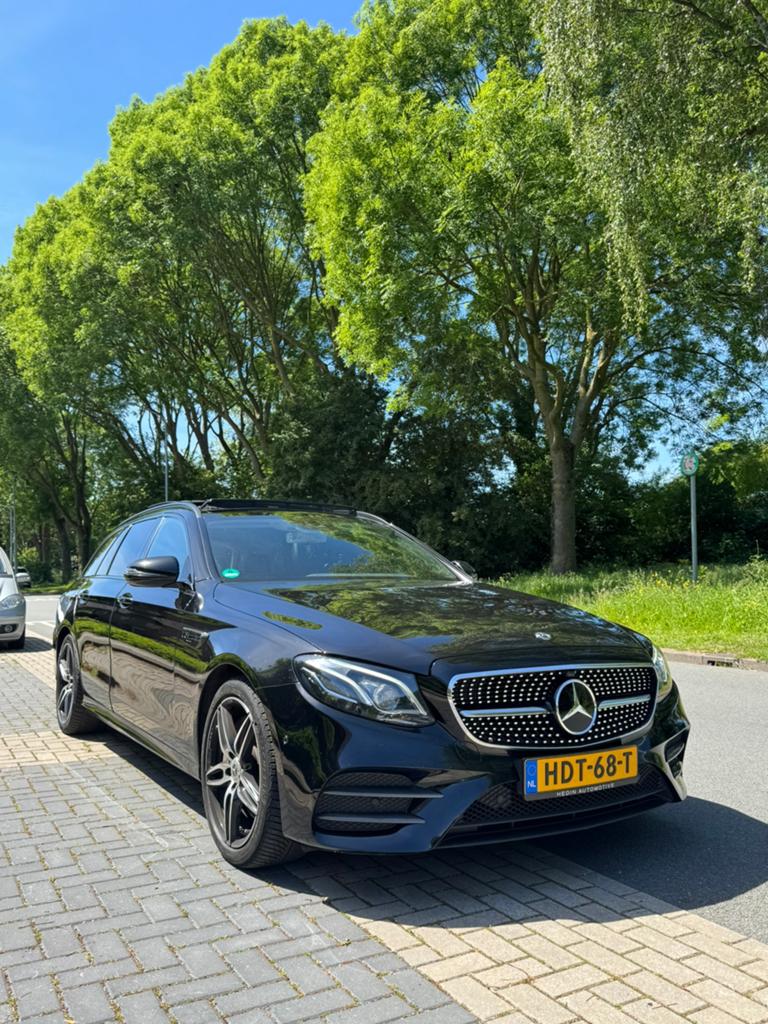Mercedes-Benz E klasse E350d 2019 AMG Wide Screen Pano Full, Achat, Euro 6, Phares entièrement LED, Noir