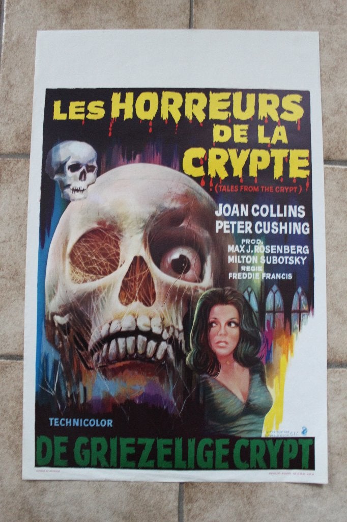 filmaffiche Tales From The Crypt Peter Cushing filmposter, Enlèvement ou Envoi, Rectangulaire vertical, A1 jusqu'à A3, Comme neuf