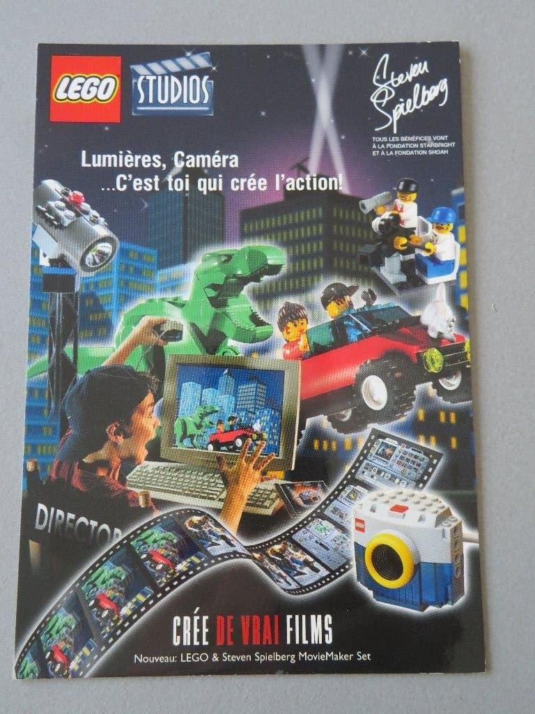reclame postkaart LEGO Studios Steven Spielberg, Ophalen of Verzenden, Zo goed als nieuw, Overige typen