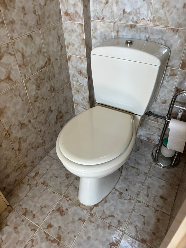 Retro toilet zandkleurig in perfecte staat, Doe-het-zelf en Bouw, Ophalen, Toilet